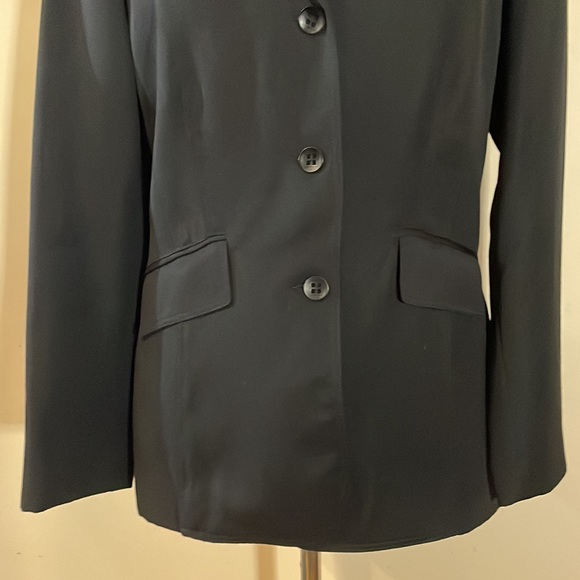 Cynthia Steffe Black Wool Blazer Size 14 - Picture 5 of 15